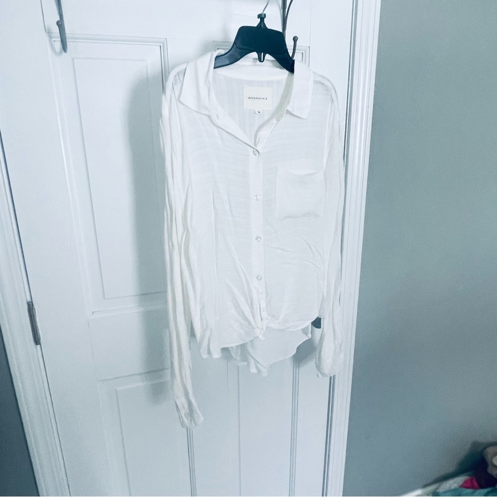 White Button-Up Shirt